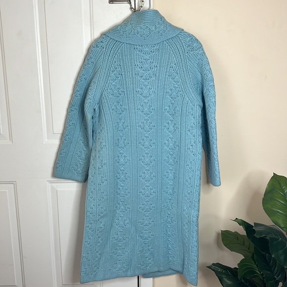 Vintage Charles & Co Wool Chunky sweater cardigan cable knit jacket Sweater Sz M - Picture 5 of 15